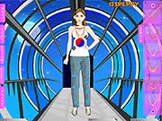 Peppy Patriotic South Korea Girl