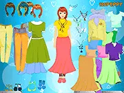Reddish Dress Girl Dressup