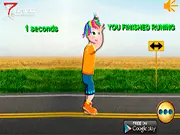 Rainbow Girl At Fitness