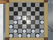 Checkers By Fireplace