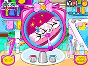 Angela Cat Clean Teeth