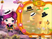 Girls in Pumpkin House