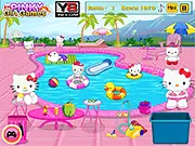 Hello Kitty Messy Swimming Pool