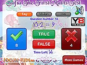 Sofia The First Maths Test