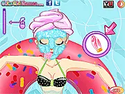 Summer Swimming Pool Girl