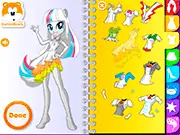 Equestria Girls Fashion Design Sketchbook