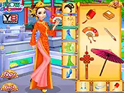 Elsa And Anna Chinese Dressup
