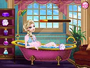 Pregnant Elsa Queen makeover Spa
