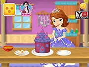 Sofia cooking Princess Cake