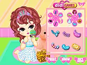 Curly Hair Doll Makeup