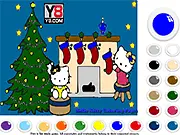 Hello Kitty Christmas Coloring