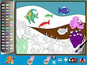 Undersea Life Online Coloring Page