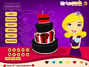 Sweet 16th Birthday Cake