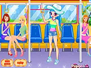 Bus Girl Dress Up Game