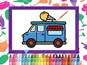 Ice Cream Trucks Coloring