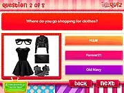 Back to School Fashion Quiz