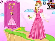 Princess In Pink Dress Up