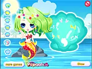 Cute little mermaid princess