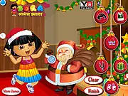Dora with Santa Dressup