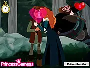 Princess Merida Kissing Prince