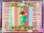 Stocking and Wreath Decoration