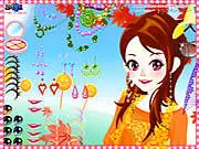 Girl Dressup 4 — cat coloring game