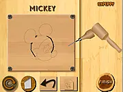 Wood Carving Mickey