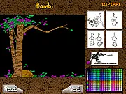 Bambi and Friends Online Coloring