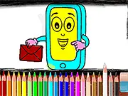 Mobile Phone Coloring Book