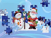 Santa Claus and Snowman Jigsaw