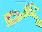 Tile Hex World: Red Vs Blue