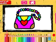 Girls Bag Coloring Book