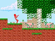 Red Stickman vs Monster School