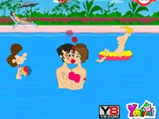 Swimming Pool Kissing