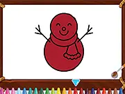 Happy Snowman Coloring