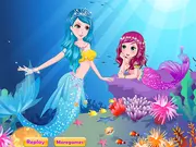 Pretty Little Mermaid And Her Mom
