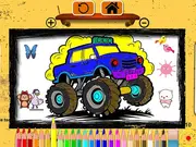 Monster Jeep Coloring