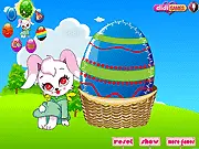 Easter Bunny and Colorful Eggs Flash