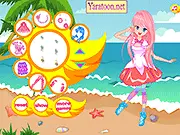 Comic Beach Girl