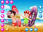 Cute Kids on the Beach