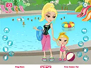 Mother Daughter at Waterpark