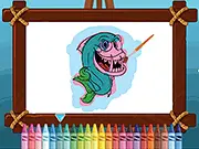Angry Fish Coloring
