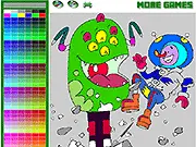 Alien and Astronaut Coloring