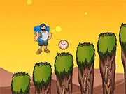 Mountain Man Climbing