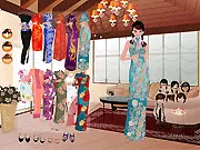 China Girl In Cheongsam