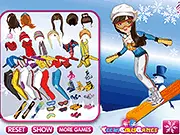 Shining Girl Skiing Dress Up