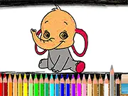 Back To School: Elephant Coloring Book