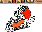 Santa Driver Coloring Book_