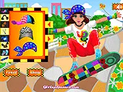 Skateboard Girl Dress Up Flash
