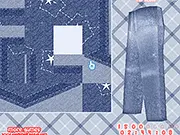 Glitter Jeans Star Pockets